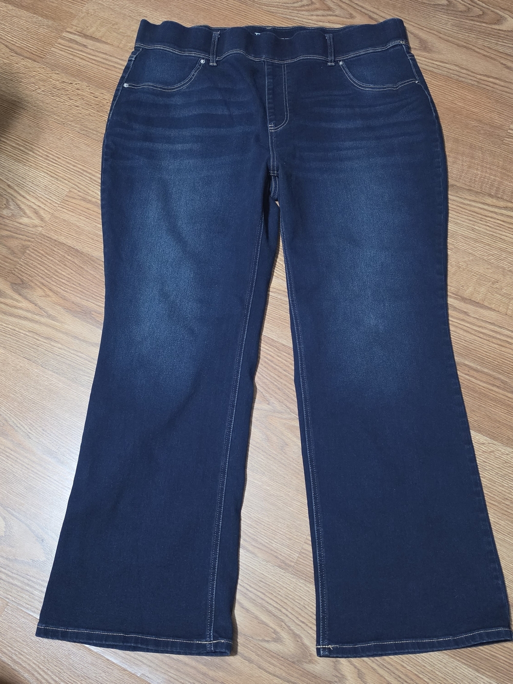 TERRA SKY  Dark Blue Bootcut Jeans - Wide Leg Stretch